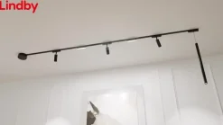 Lindby L-connector Lumaro, 90°, zwart, hoekig, set van 2