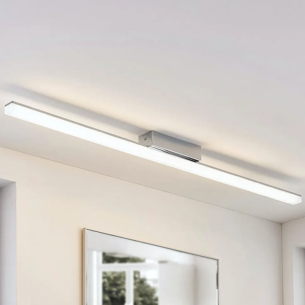 Lindby LED badkamer plafondlamp Levke, 116 cm, dimbaar, IP44