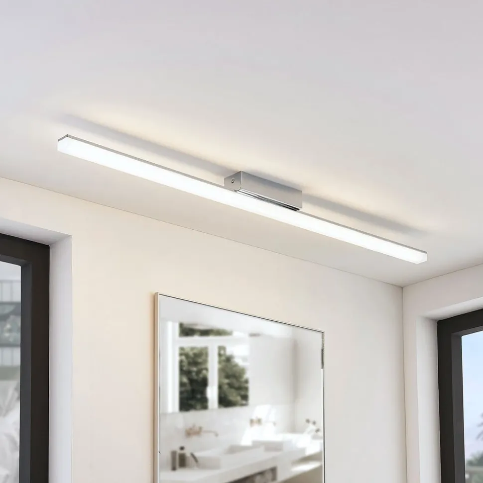 Lindby LED badkamer plafondlamp Levke, 116 cm, dimbaar, IP44