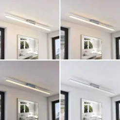 Lindby LED badkamer plafondlamp Levke, 116 cm, dimbaar, IP44