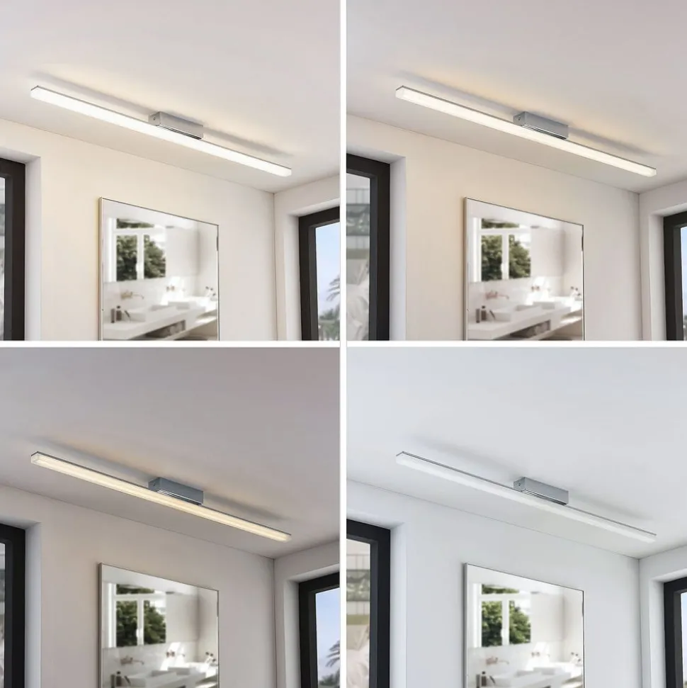 Lindby LED badkamer plafondlamp Levke, 116 cm, dimbaar, IP44