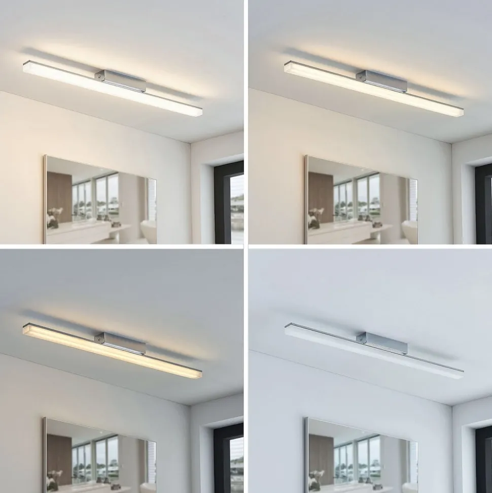 Lindby LED badkamer plafondlamp Levke, 75 cm, dimbaar, IP44