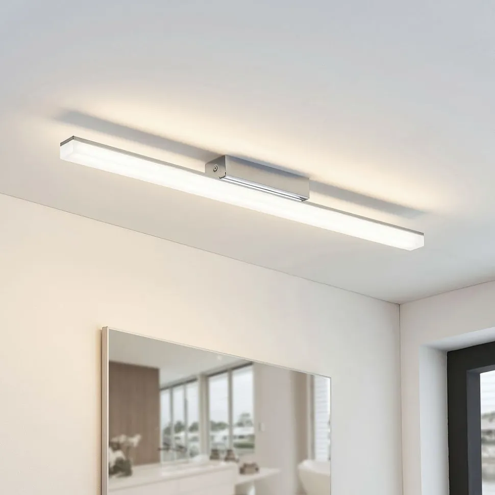 Lindby LED badkamer plafondlamp Levke, 75 cm, dimbaar, IP44