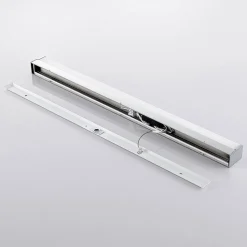 Lindby LED badkamerlamp Klea, 90 cm, chroom, metaal, IP44