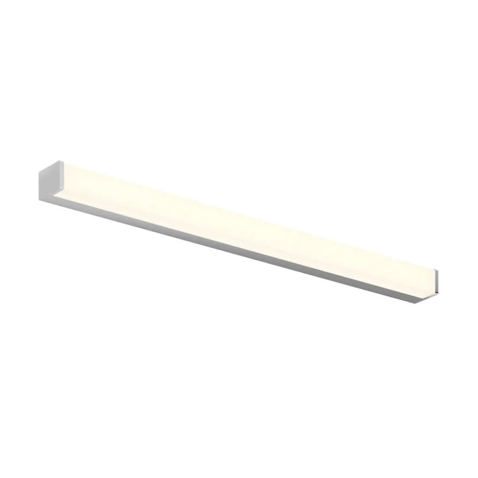 Lindby LED badkamerlamp Klea, 90 cm, chroom, metaal, IP44
