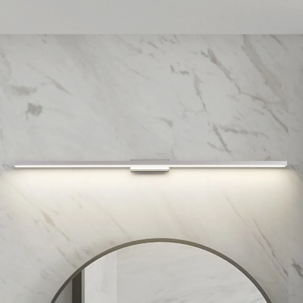 Lindby LED badkamerspiegel lamp Alenia, 120cm, IP44, grijs