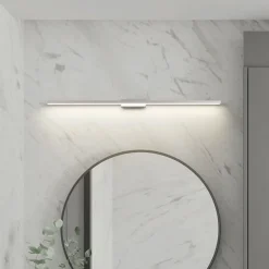 Lindby LED badkamerspiegel lamp Alenia, 120 cm, chroom