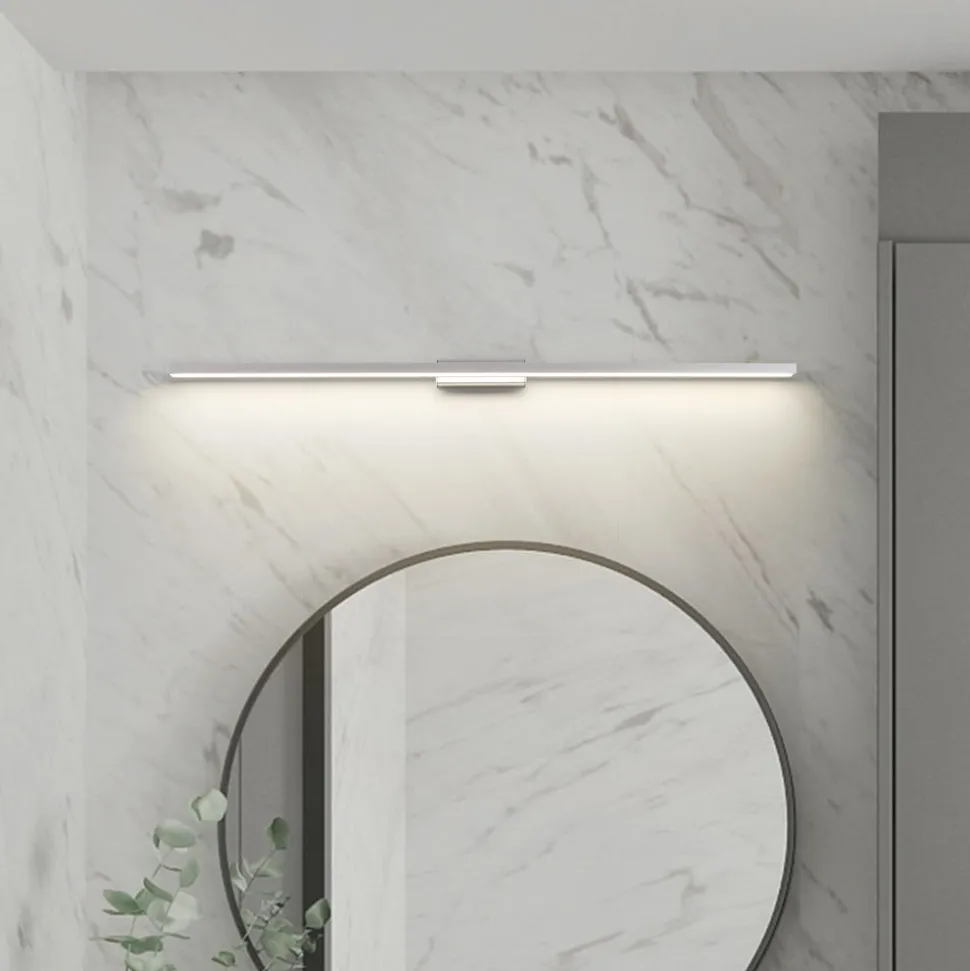 Lindby LED badkamerspiegel lamp Alenia, 120cm, IP44, grijs