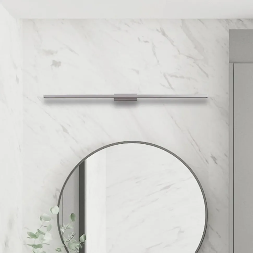 Lindby LED badkamerspiegel lamp Alenia, 120cm, IP44, grijs