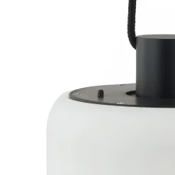 Lindby LED buiten hanglamp Eleia, 2.700 K, 16 cm, oplaadbare batterij