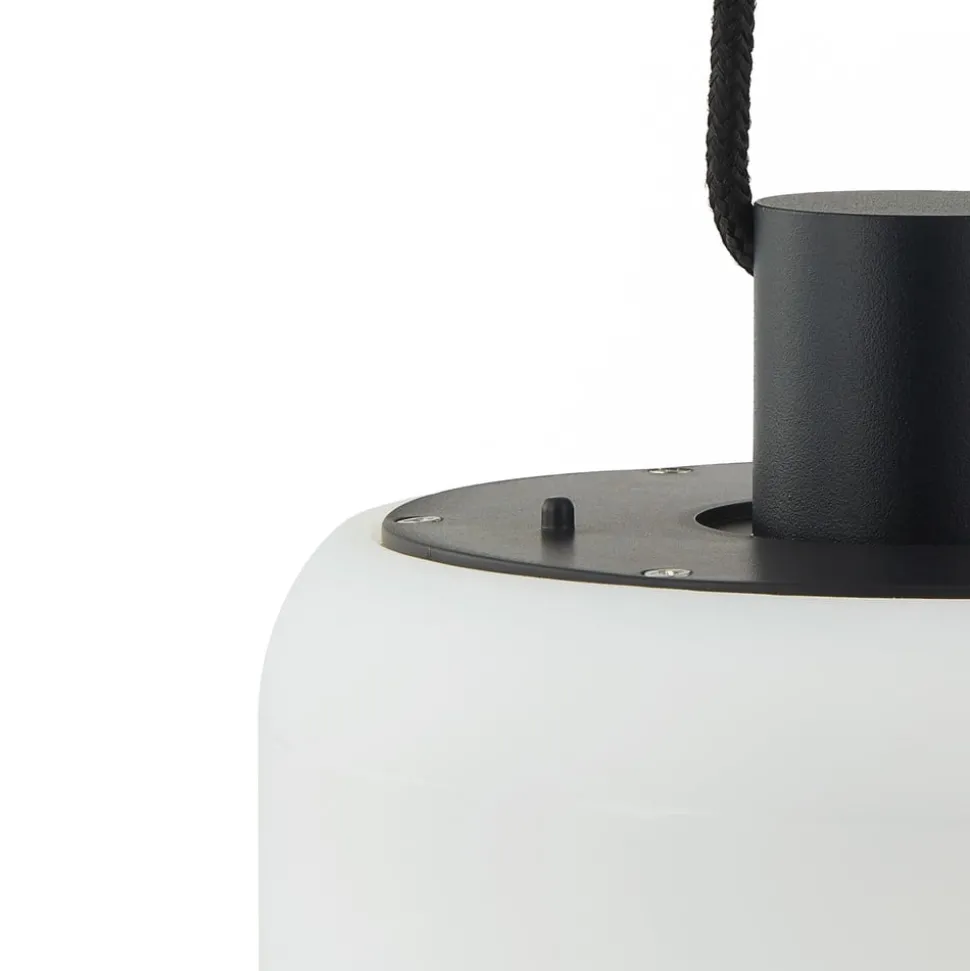 Lindby LED buiten hanglamp Eleia, 2.700 K, 16 cm, oplaadbare batterij