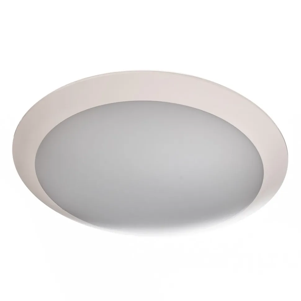 Lindby LED buiten plafondlamp Naira, wit, Ø 30 cm, IP65