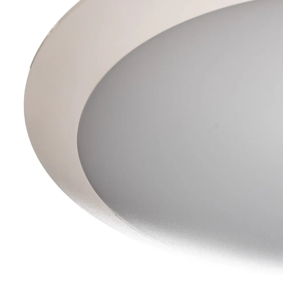 Lindby LED buiten plafondlamp Naira, wit, Ø 30 cm, IP65