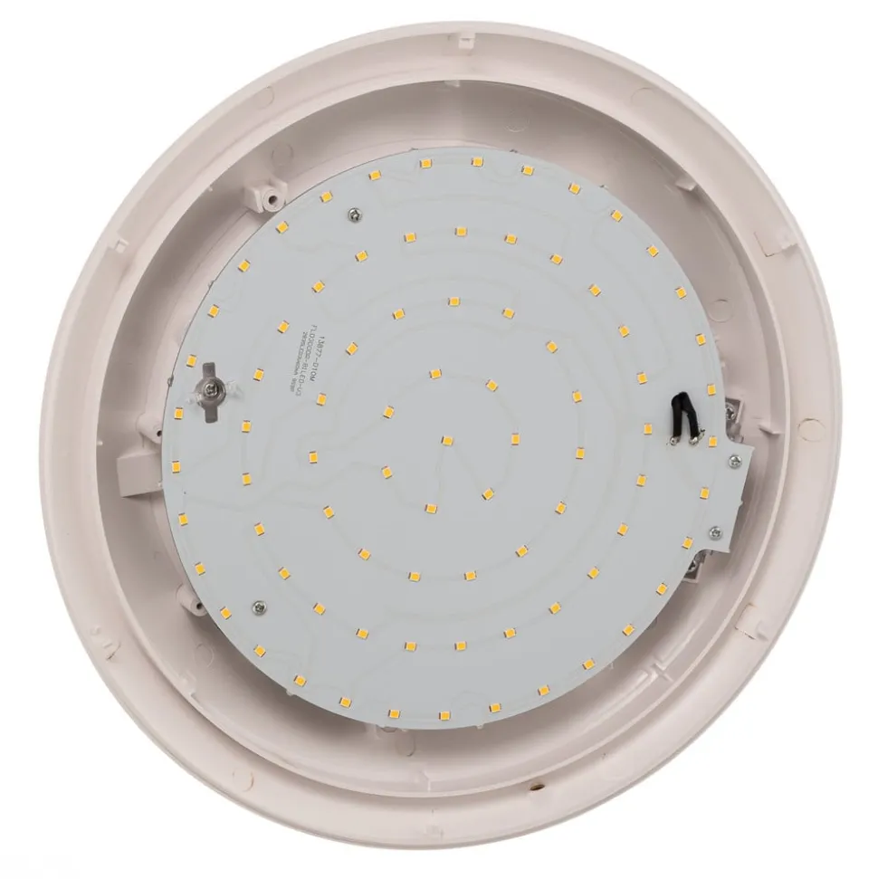 Lindby LED buiten plafondlamp Naira, wit, Ø 30 cm, IP65