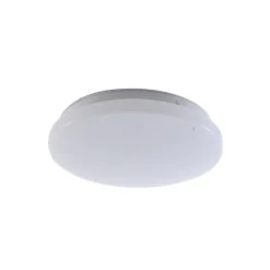 Lindby LED buiten plafondlamp Kirkola, 4000 K, Ø 26 cm, wit