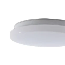 Lindby LED buiten plafondlamp Kirkola, 4000 K, Ø 26 cm, wit