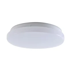 Lindby LED buiten plafondlamp Kirkola, 3000 K, Ø 26 cm, wit