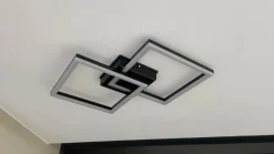 Lindby LED buiten plafondlamp Finian, 48cm x 48cm, CCT dimbaar