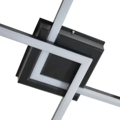 Lindby LED buiten plafondlamp Finian, 48cm x 48cm, CCT dimbaar