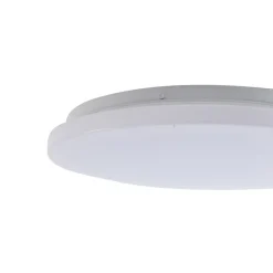 Lindby LED buiten plafondlamp Kirkola, 3000 K, Ø 34 cm, wit