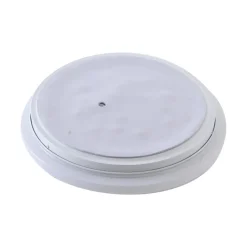 Lindby LED buiten plafondlamp Kirkola, 3000 K, Ø 34 cm, wit