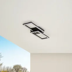 Lindby LED buiten plafondlamp Finian, 64cm x 21cm, CCT dimbaar