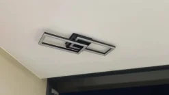 Lindby LED buiten plafondlamp Finian, 64cm x 21cm, CCT dimbaar