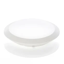 Lindby LED buiten plafondlamp Naira, wit, sensor, 30 cm, IP65