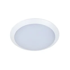 Lindby LED buiten plafondlamp Naira, wit, sensor, 30 cm, IP65