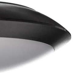Lindby LED buiten plafondlamp Naira, grijs, Ø 30 cm, IP65