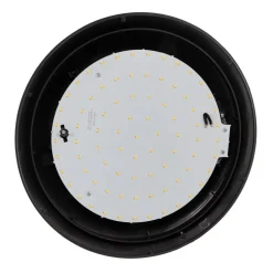 Lindby LED buiten plafondlamp Naira, grijs, Ø 30 cm, IP65