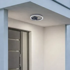 Lindby LED buiten plafondlamp Finian, Ø 31 cm, CCT, dimbaar