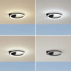 Lindby LED buiten plafondlamp Finian, Ø 31 cm, CCT, dimbaar