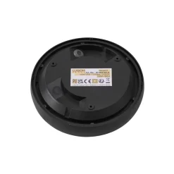 Lindby LED buiten plafondlamp Niniel, zwart, Ø 25 cm