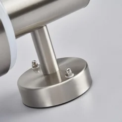 Lindby LED buiten wandlamp Lillie, hoogte 19 cm, roestvrij staal