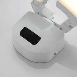 Lindby LED buiten wandlamp Nikias, 30 cm, sensor, 2-lamps, wit