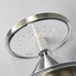 Lindby LED buiten wandlamp Antje, roestvrij staal, 23 cm, IP44