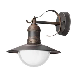 Lindby LED buiten wandlamp Clea, breedte 24 cm, metaal