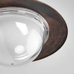 Lindby LED buiten wandlamp Clea, breedte 24 cm, metaal