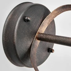 Lindby LED buiten wandlamp Clea, breedte 24 cm, metaal