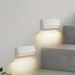 Lindby LED buiten wandlamp Appeso, lengte 22 cm, set van 2