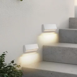 Lindby LED buiten wandlamp Appeso, lengte 22 cm, set van 2