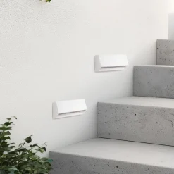 Lindby LED buiten wandlamp Appeso, lengte 22 cm, set van 2