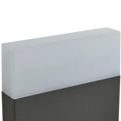 Lindby LED buiten wandlamp Branor, aluminium, antraciet, IP54