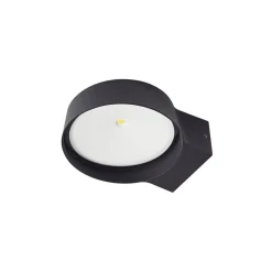 Lindby LED buiten wandlamp Jesiba, antraciet, aluminium, Ø 16cm