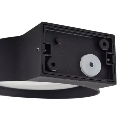 Lindby LED buiten wandlamp Jesiba, antraciet, aluminium, Ø 16cm