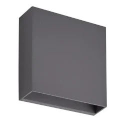 Lindby LED buiten wandlamp Ugar, 13cm, antraciet, omhoog/omlaag