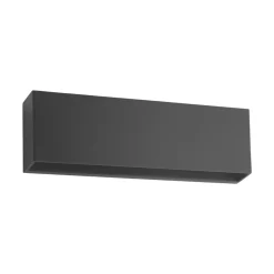 Lindby LED buiten wandlamp Jarte, 24 cm, down, grijs, IP65