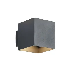 Lindby LED buiten wandlamp Esani, antraciet, omhoog/omlaag, IP54