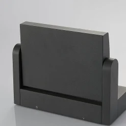 Lindby LED buiten wandlamp Sherin, draaibaar, grijs, aluminium